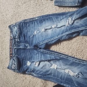 Rock rival women's cropped jeans